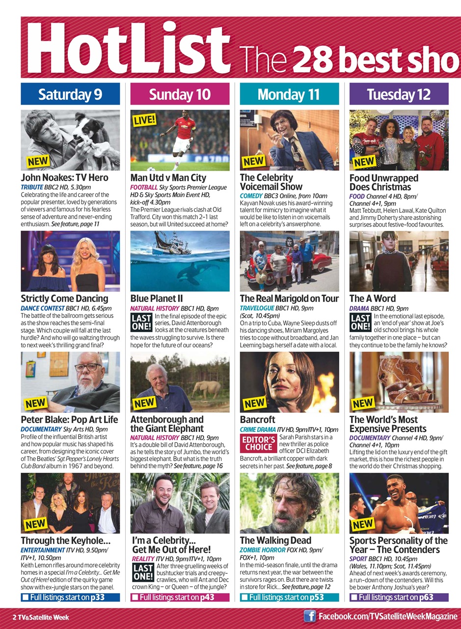 TV & Satellite Week Preview Pages