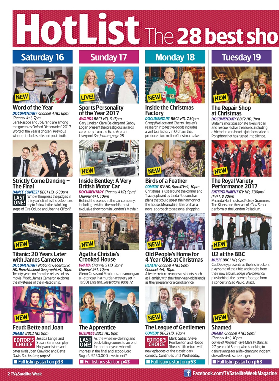 TV & Satellite Week Preview Pages