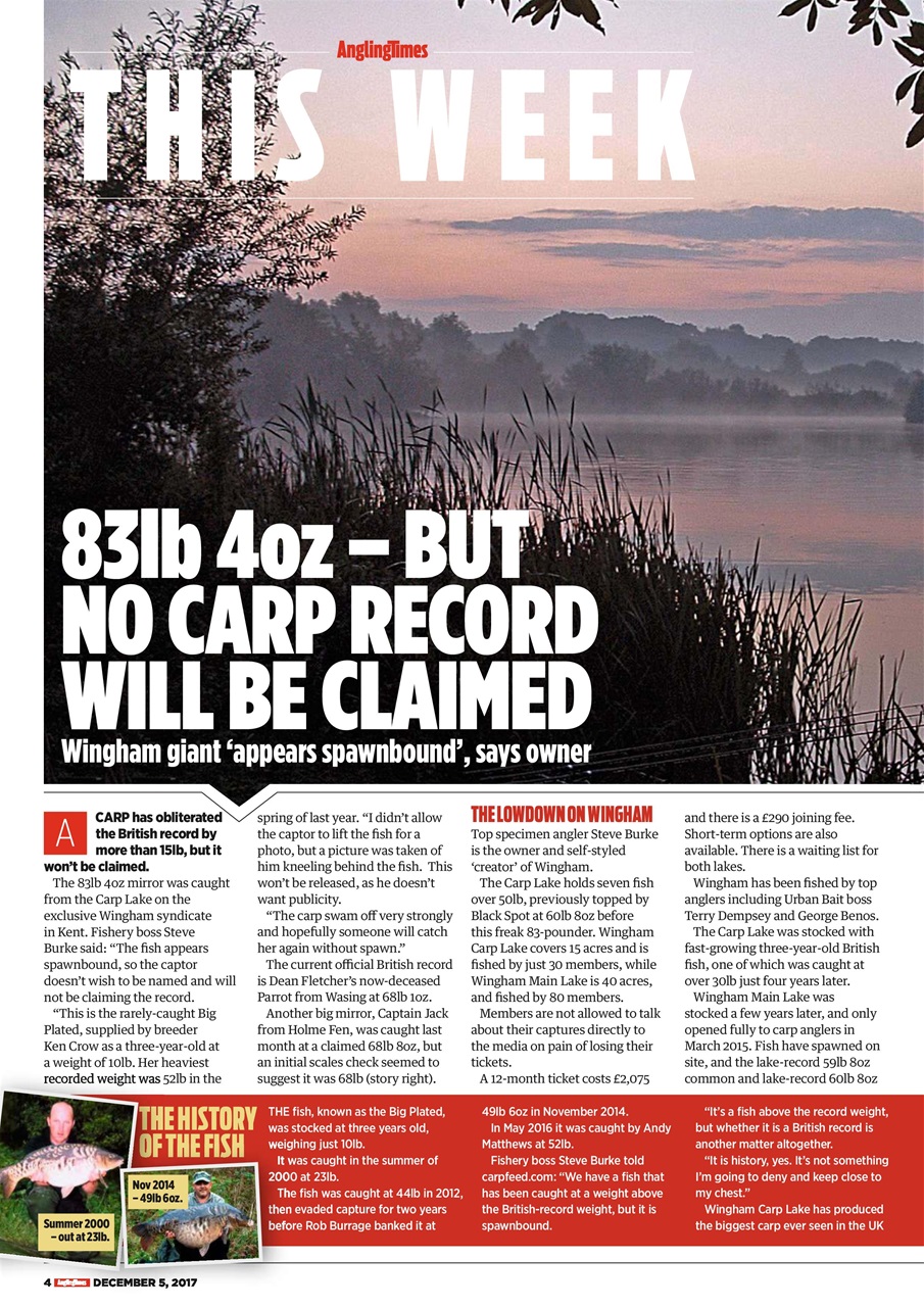Angling Times Preview Pages