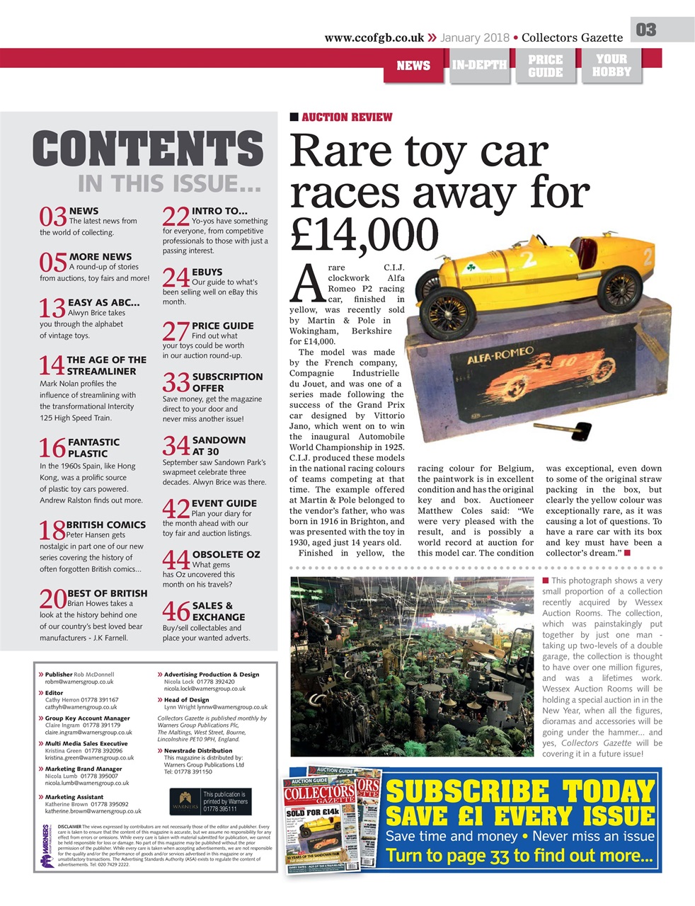 Collectors Gazette Preview Pages