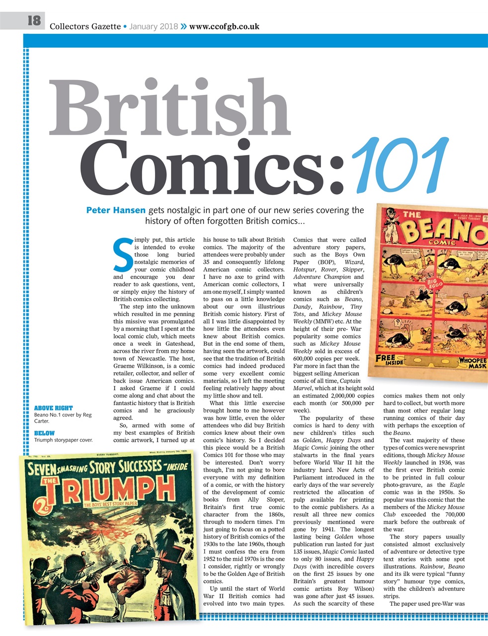 Collectors Gazette Preview Pages