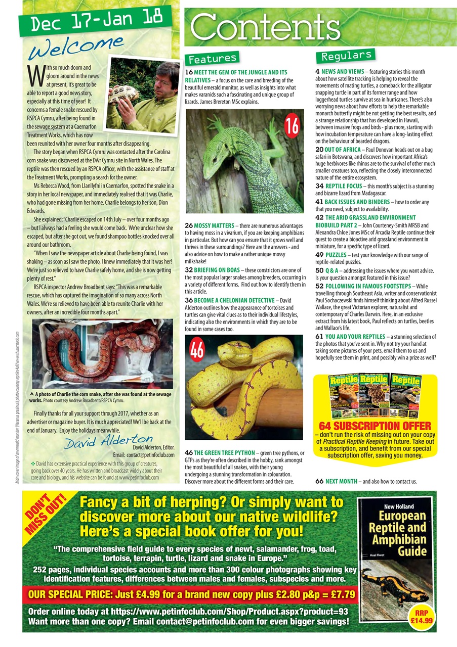 Practical Reptile Keeping Preview Pages