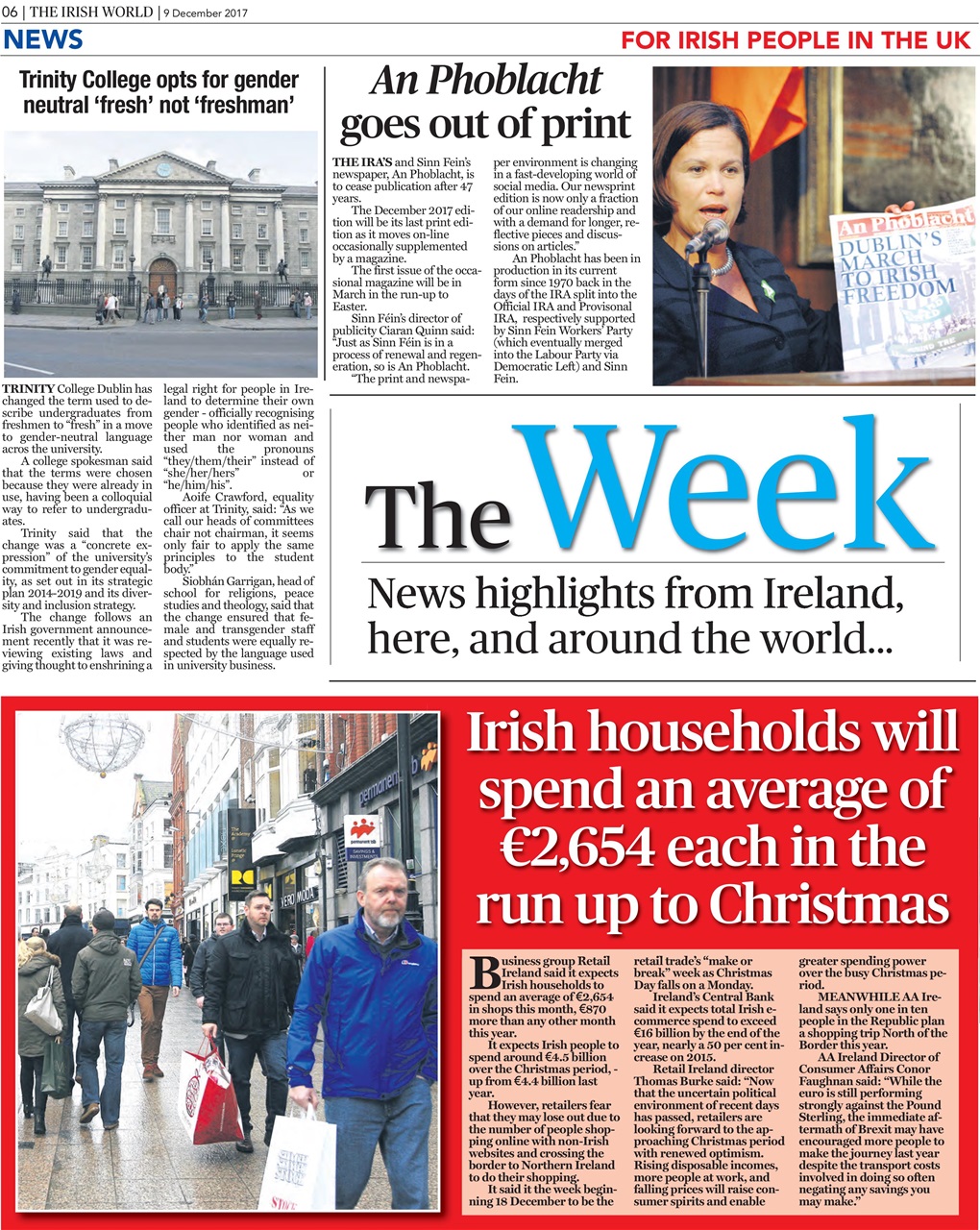 Irish World Preview Pages