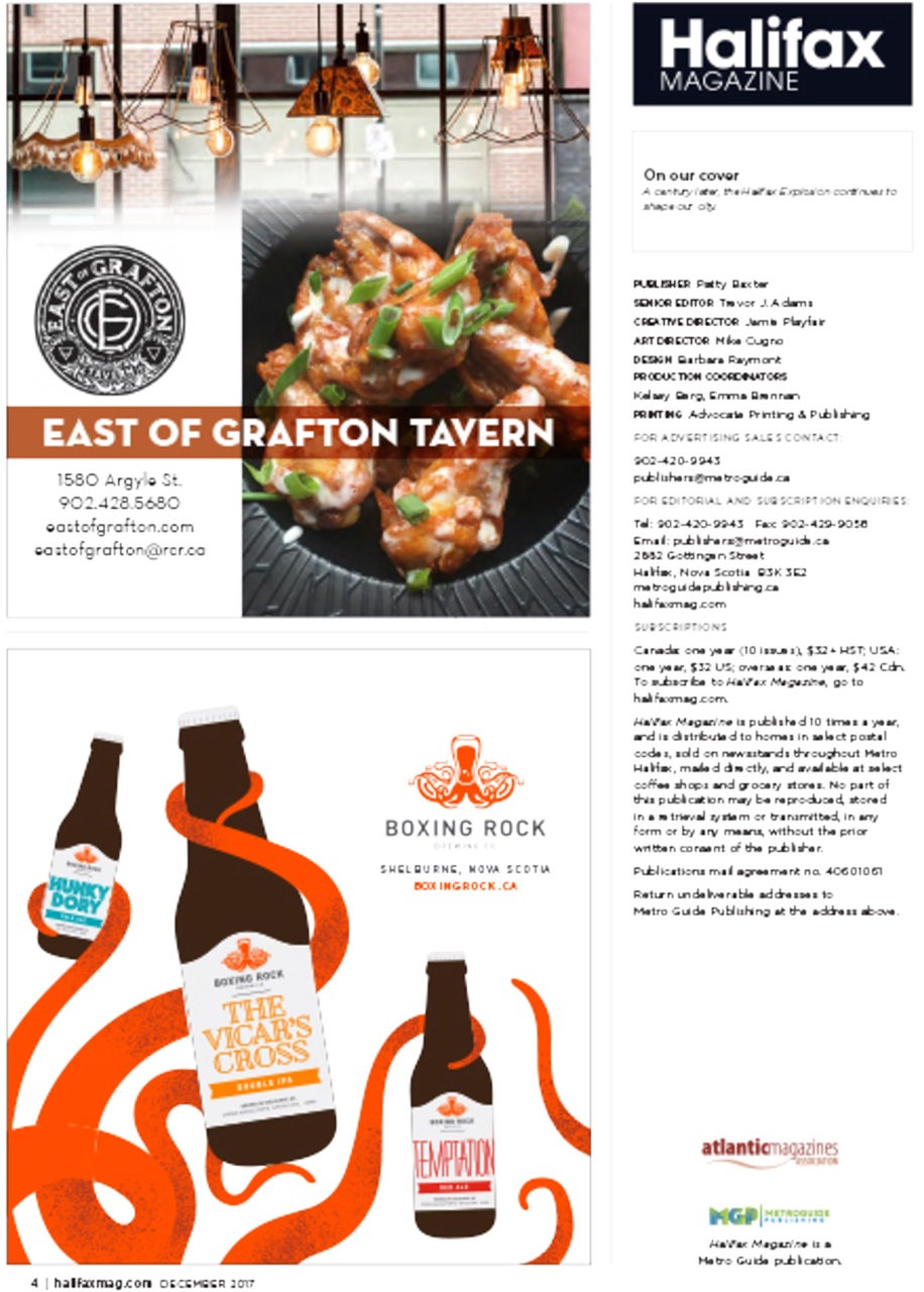 Halifax Magazine Preview Pages