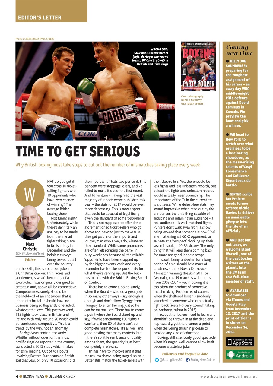 Boxing News Preview Pages