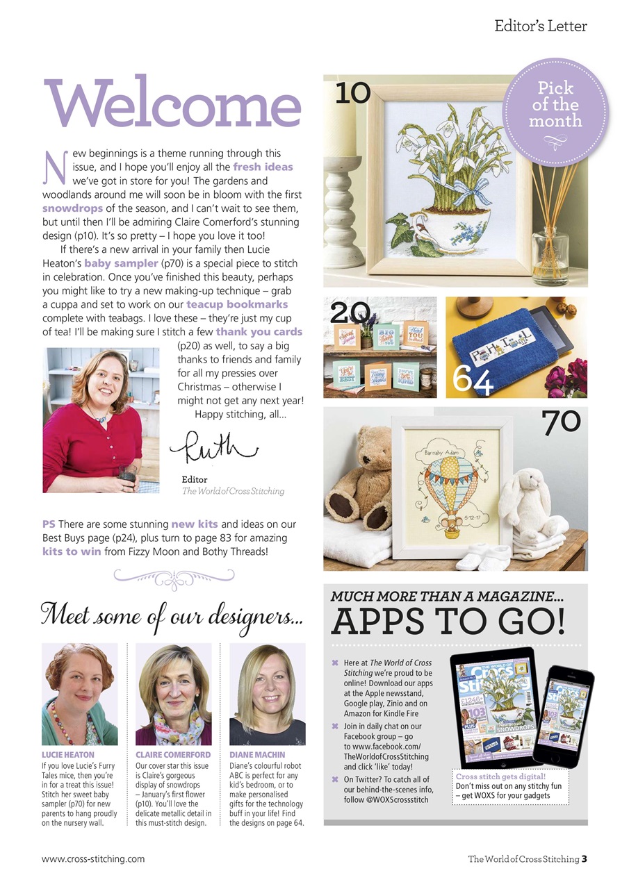 The World of Cross Stitching Preview Pages