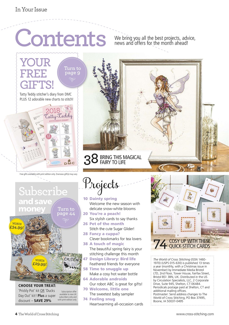 The World of Cross Stitching Preview Pages