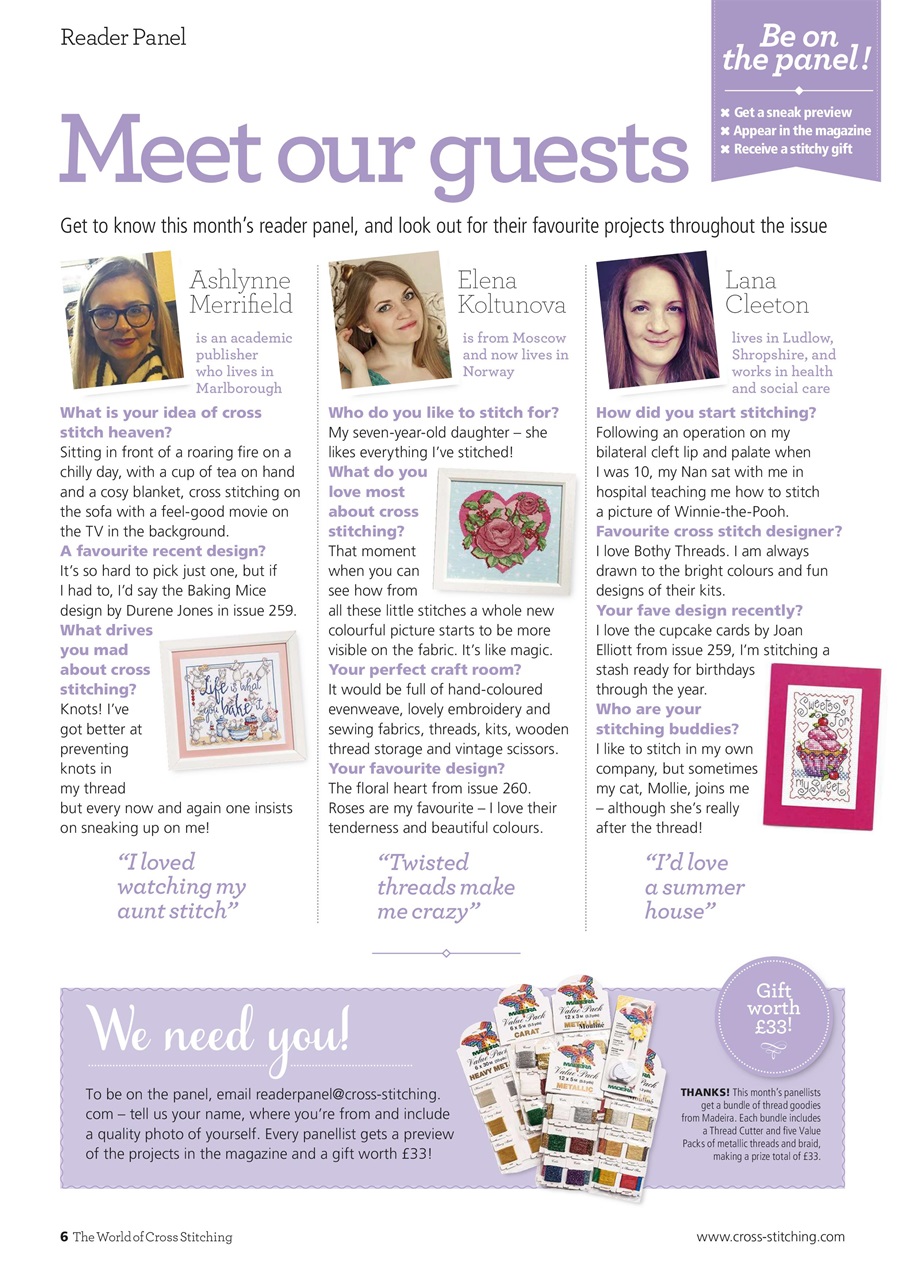 The World of Cross Stitching Preview Pages