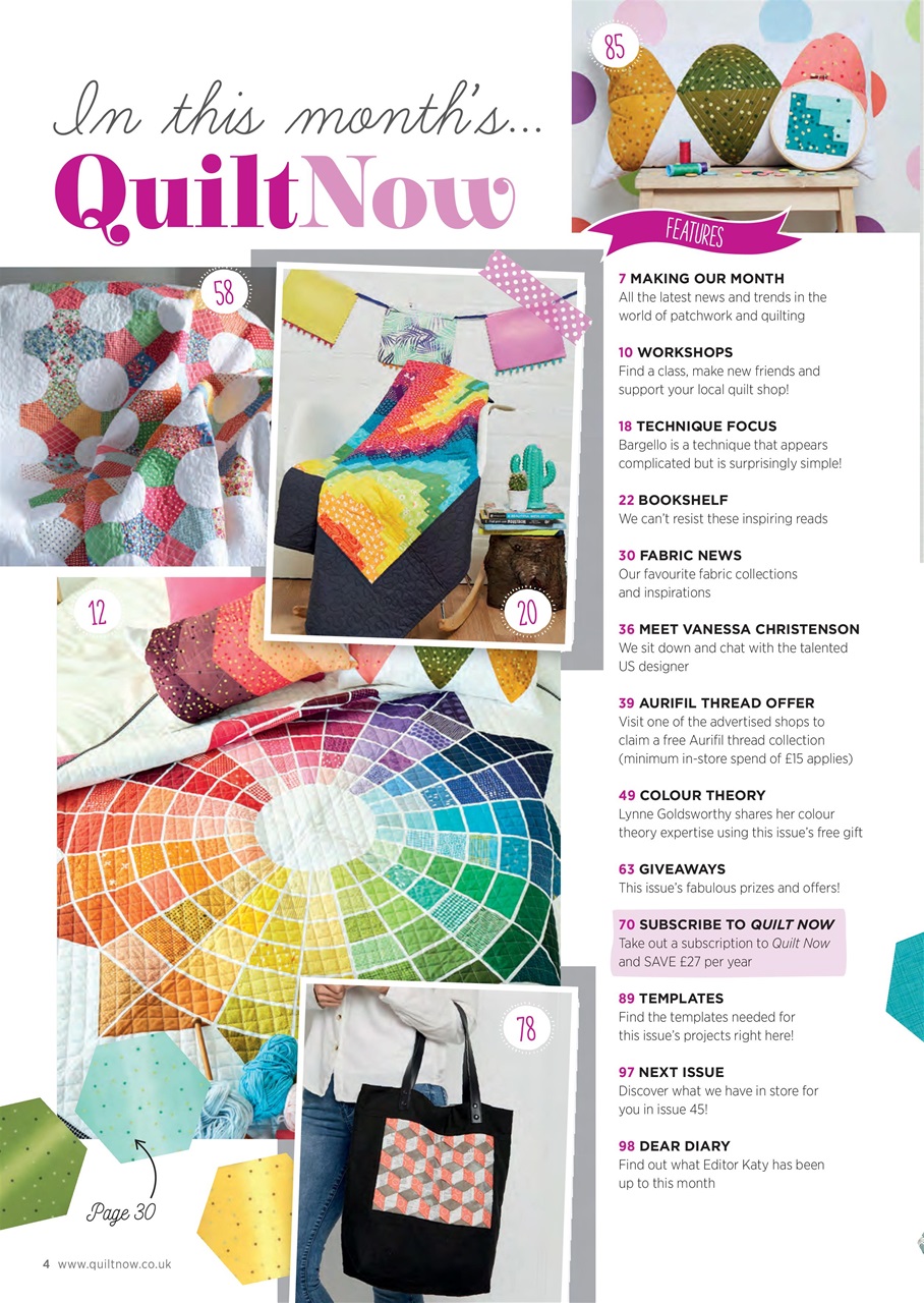 Quilt Now Preview Pages