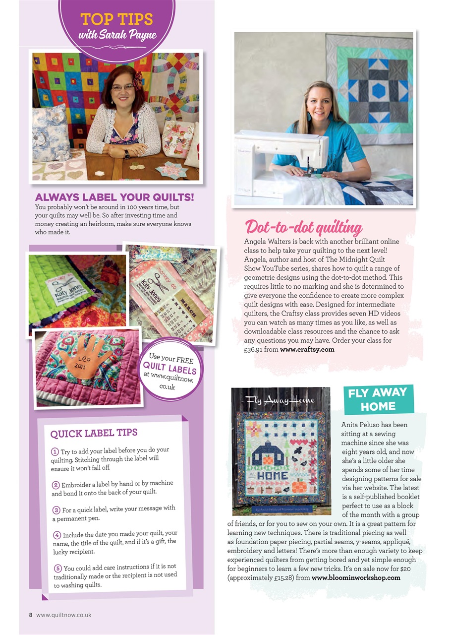 Quilt Now Preview Pages