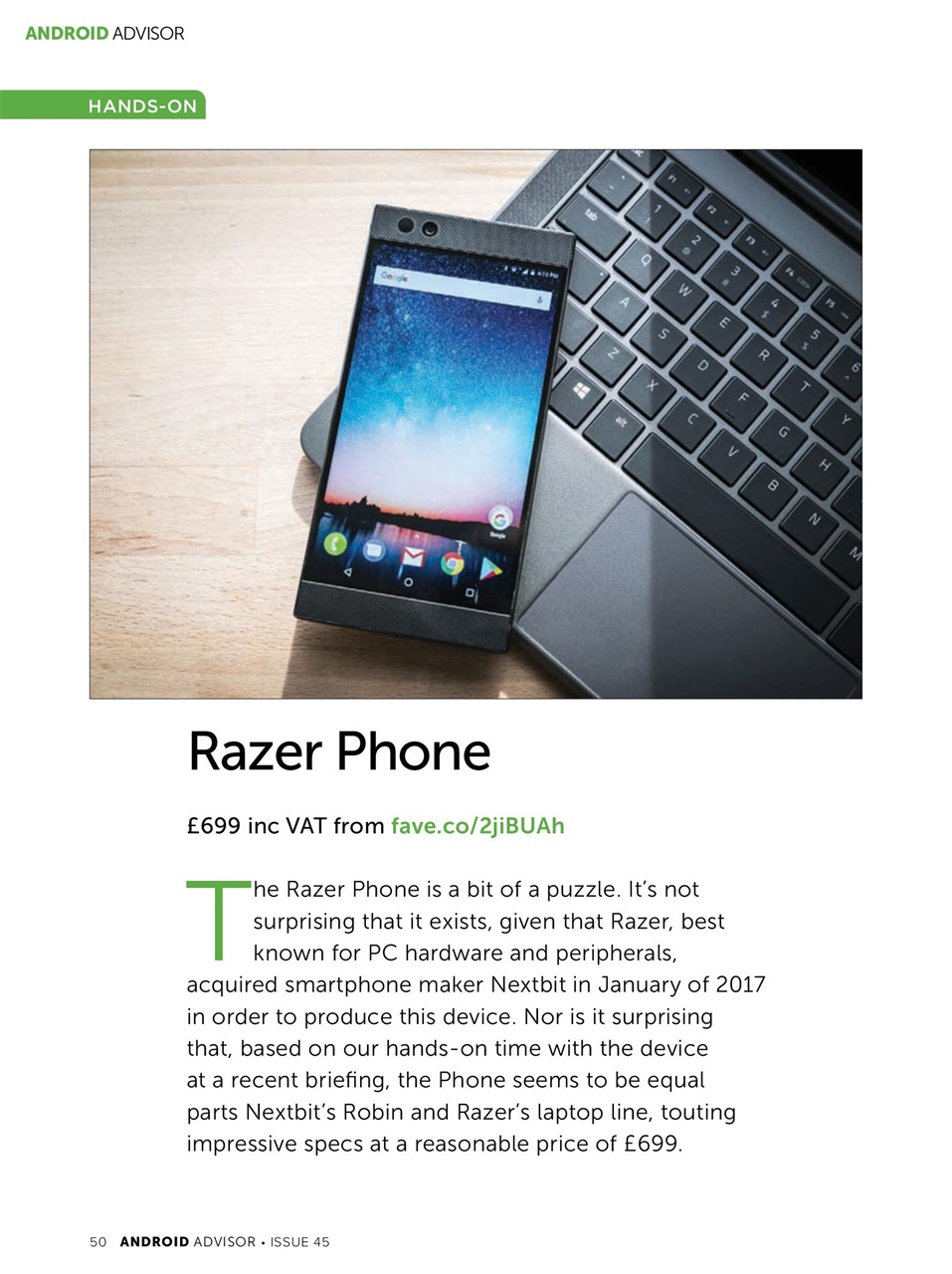 Android Advisor Preview Pages