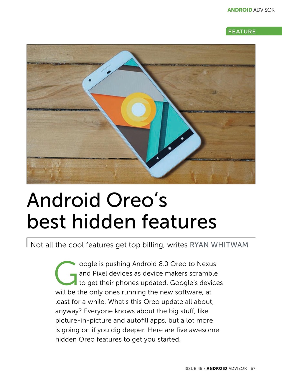 Android Advisor Preview Pages