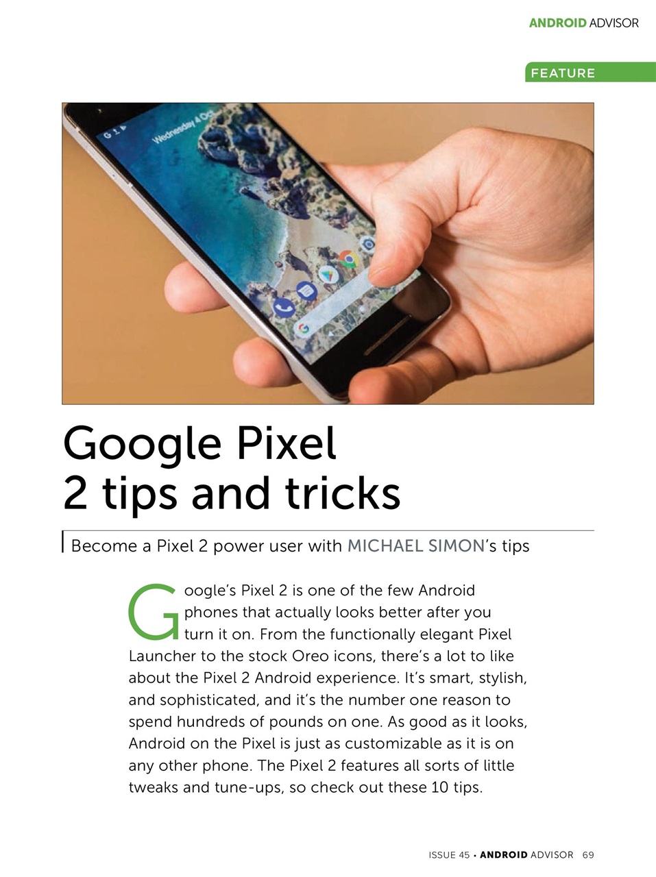 Android Advisor Preview Pages