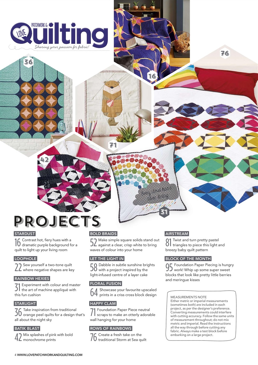 Love Patchwork & Quilting Preview Pages