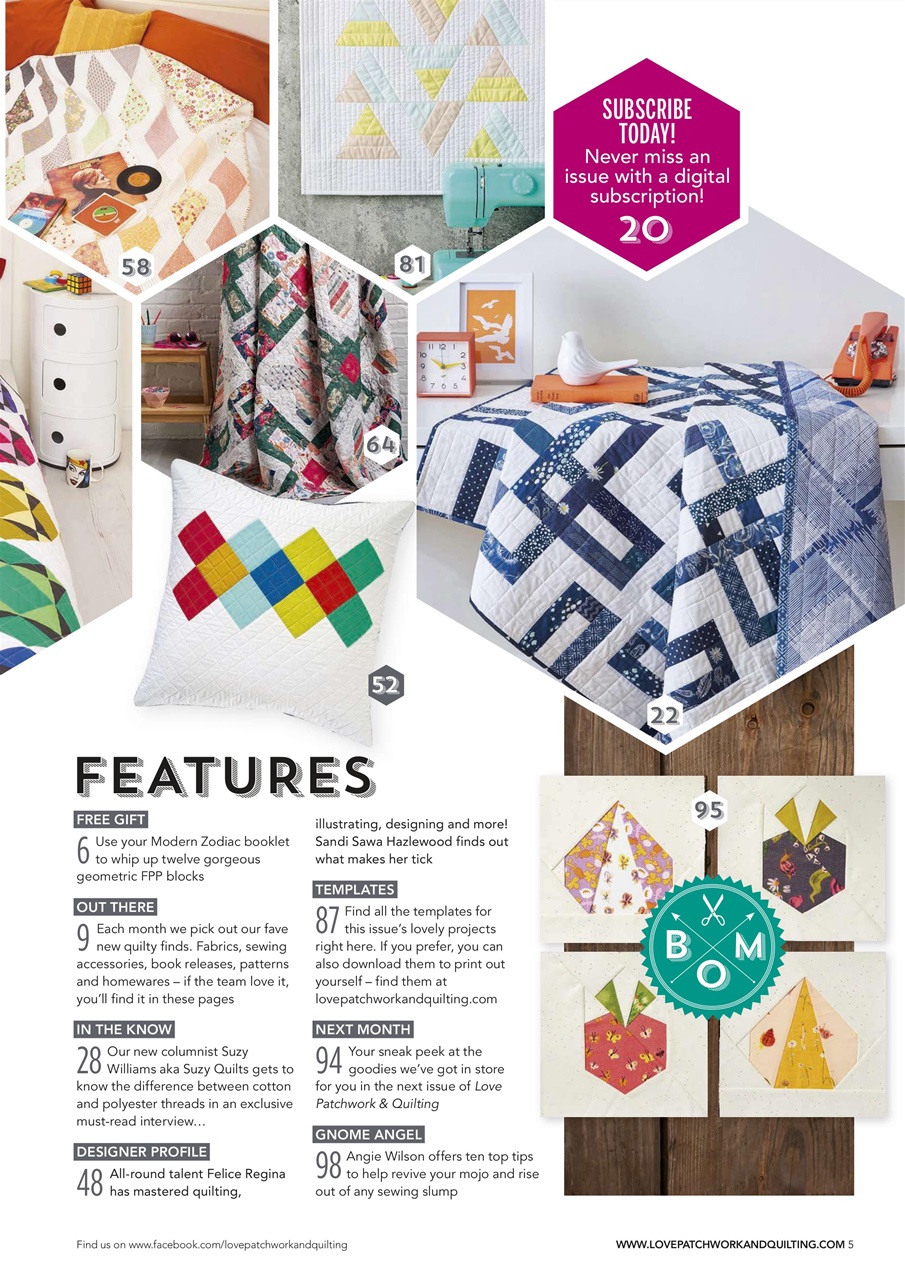 Love Patchwork & Quilting Preview Pages