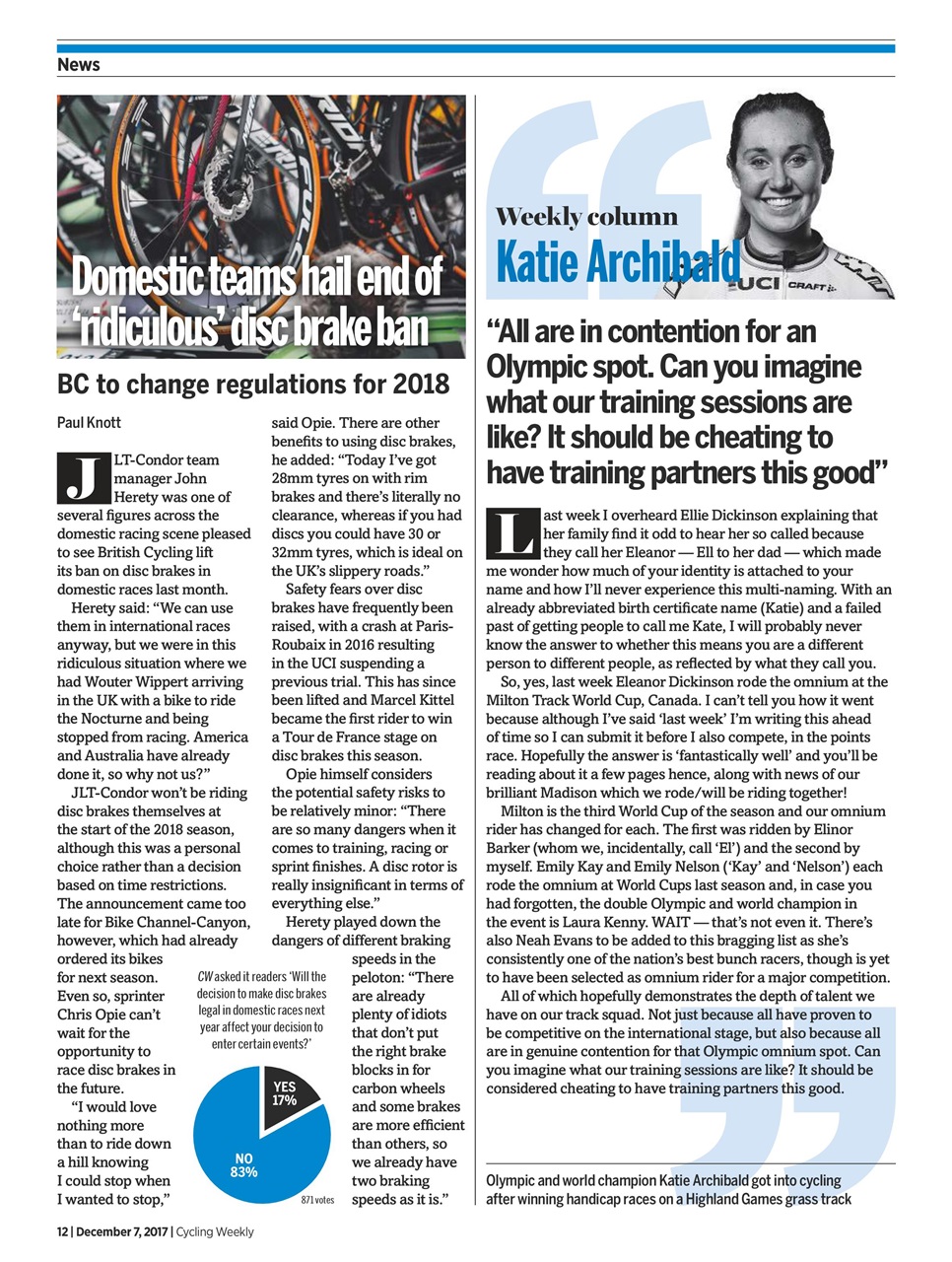 Cycling Weekly Preview Pages