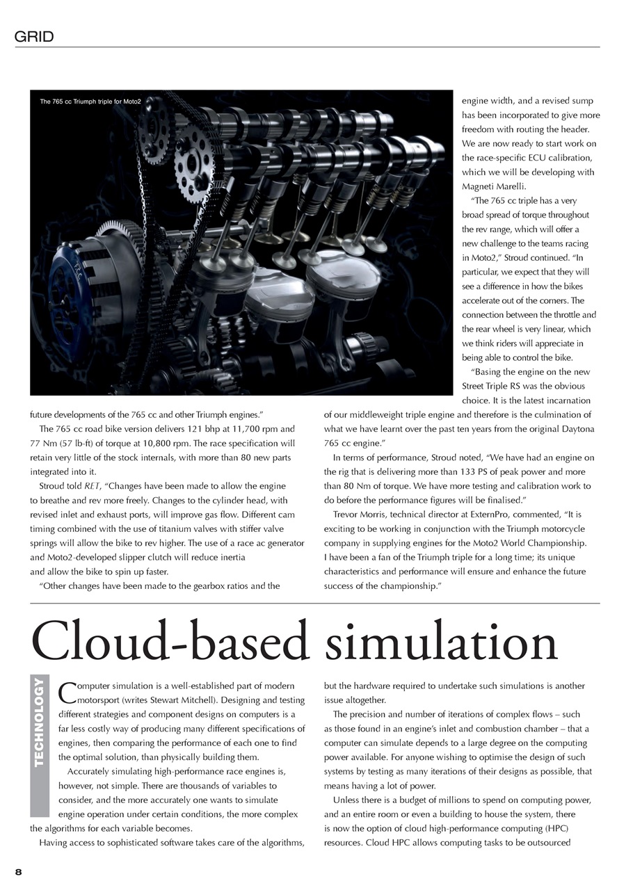 Race Engine Technology Preview Pages