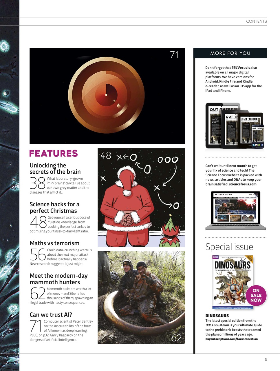 BBC Science Focus Magazine Preview Pages