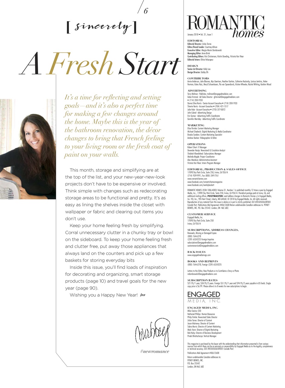 Romantic Homes Preview Pages