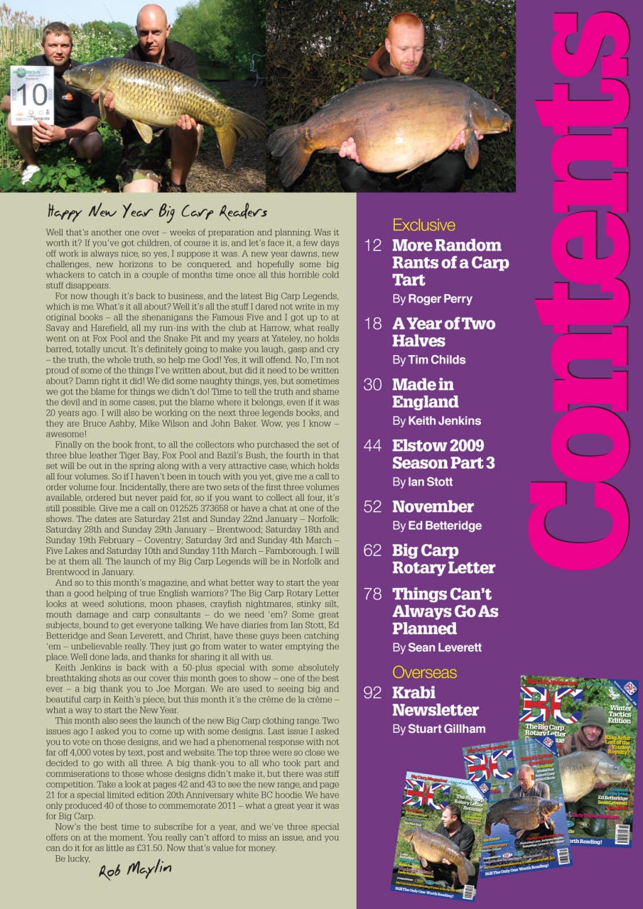 Big Carp Magazine Preview Pages