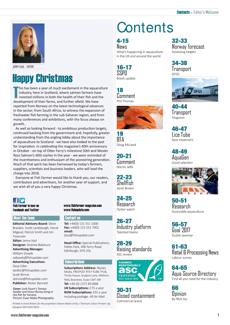 Fish Farmer Magazine Preview Pages