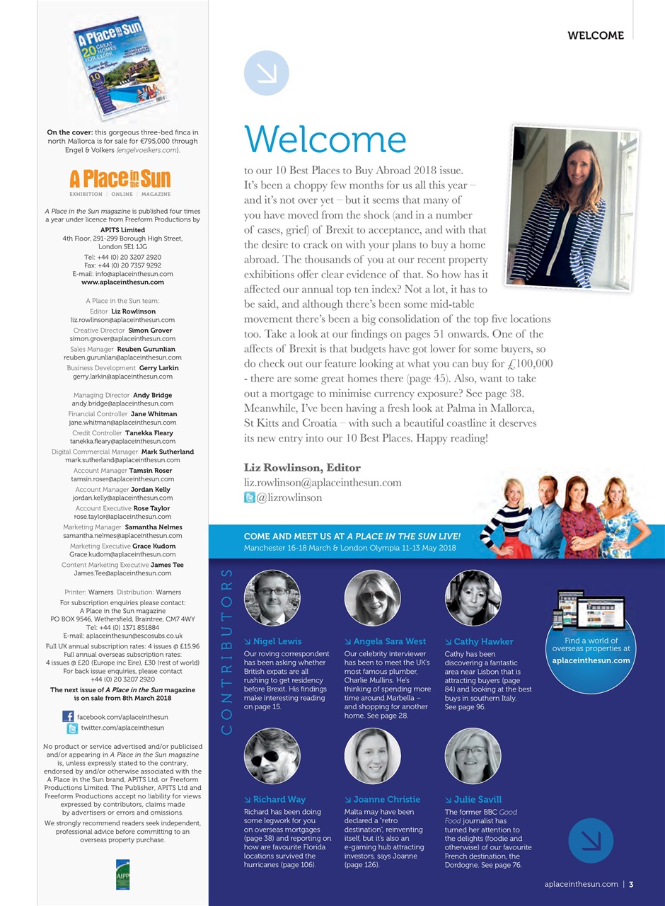 A Place in the Sun Magazine Preview Pages