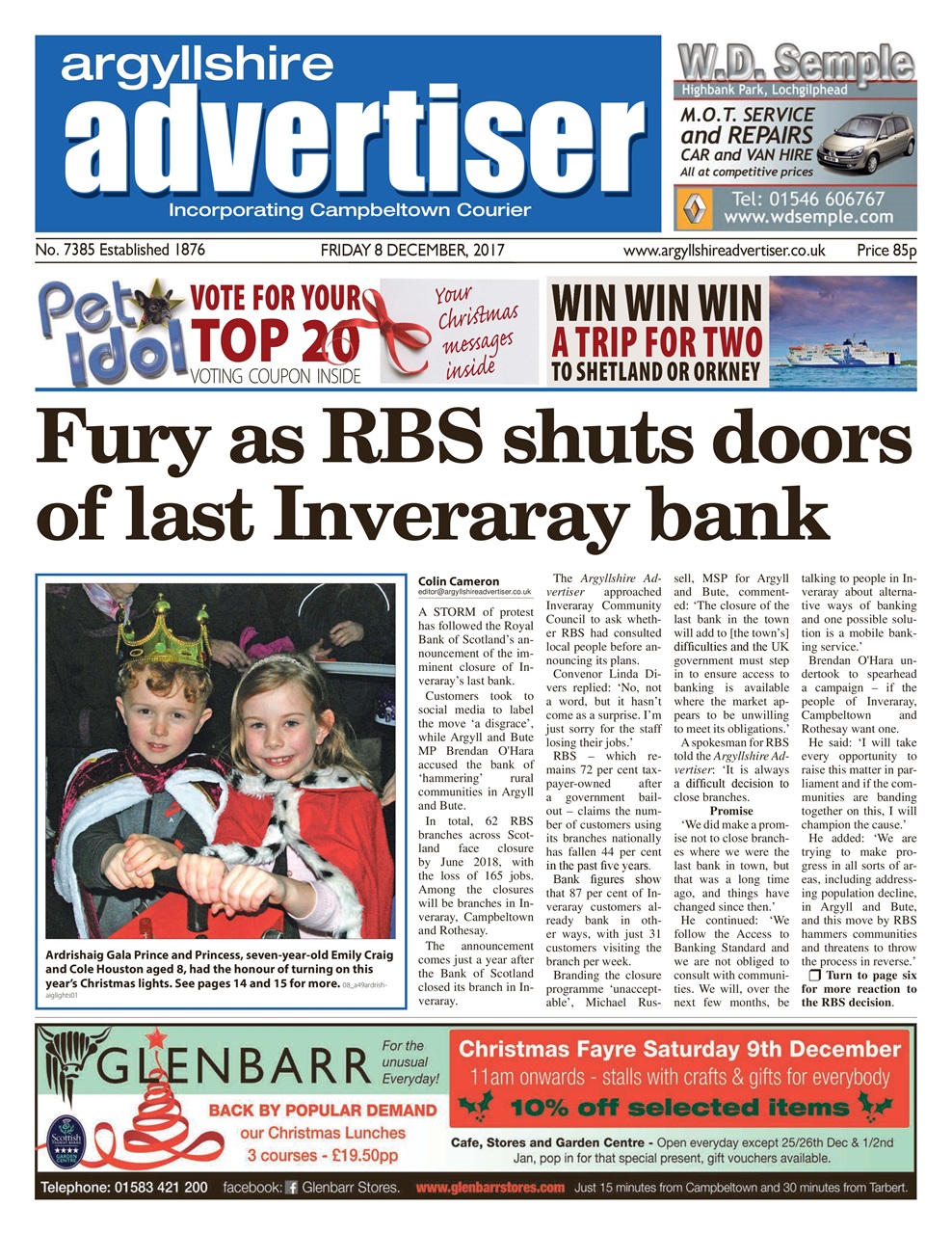 Argyllshire Advertiser Preview Pages