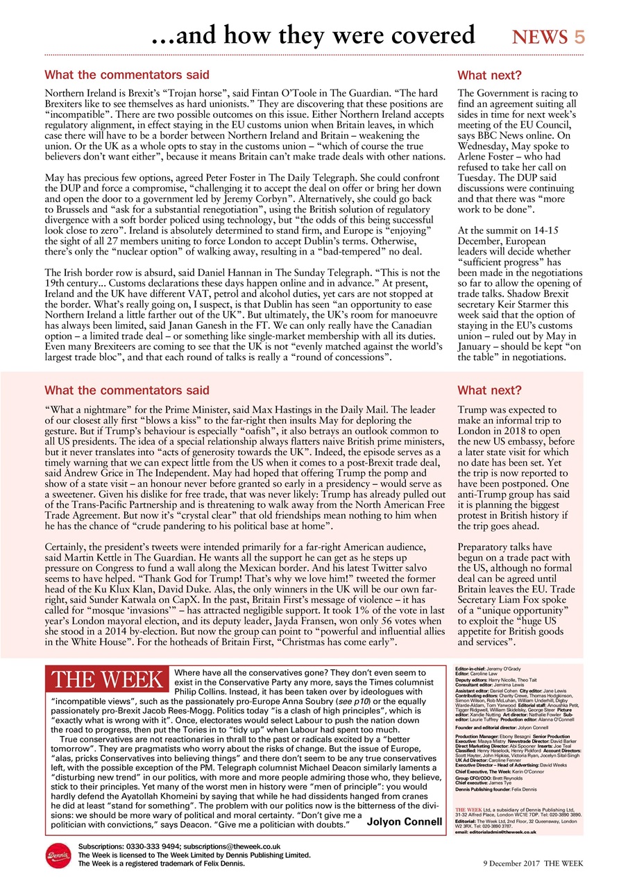 The Week Preview Pages