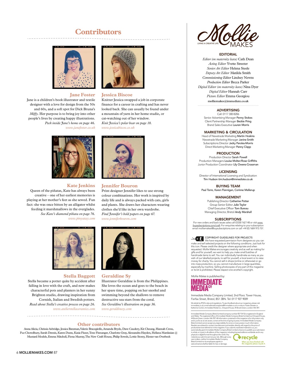 Mollie magazine Preview Pages