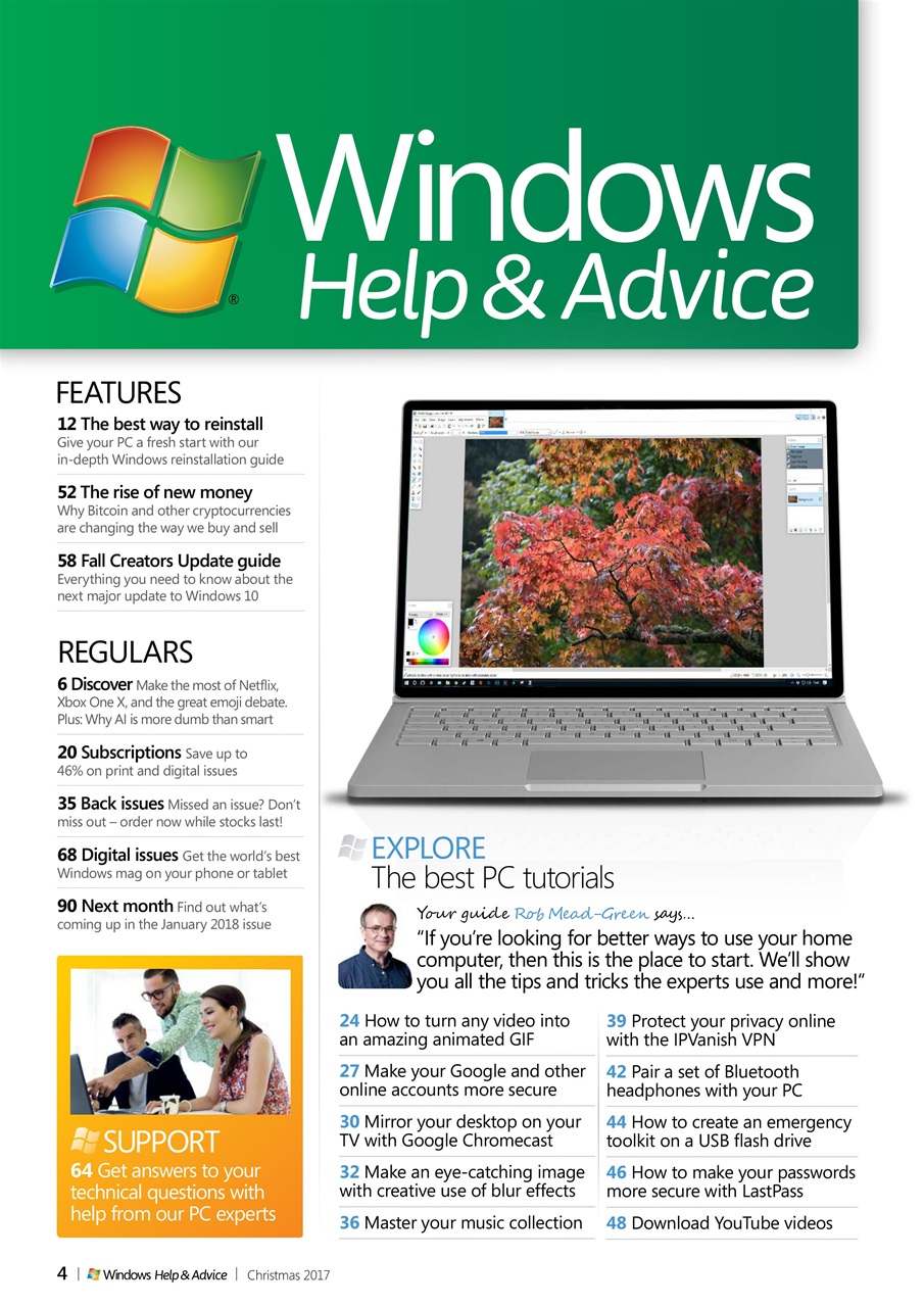 Windows Help & Advice Preview Pages