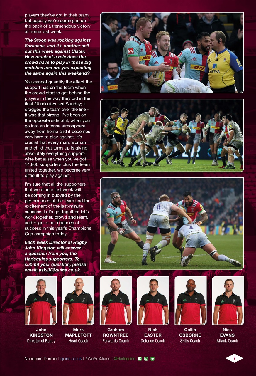 Harlequins Preview Pages