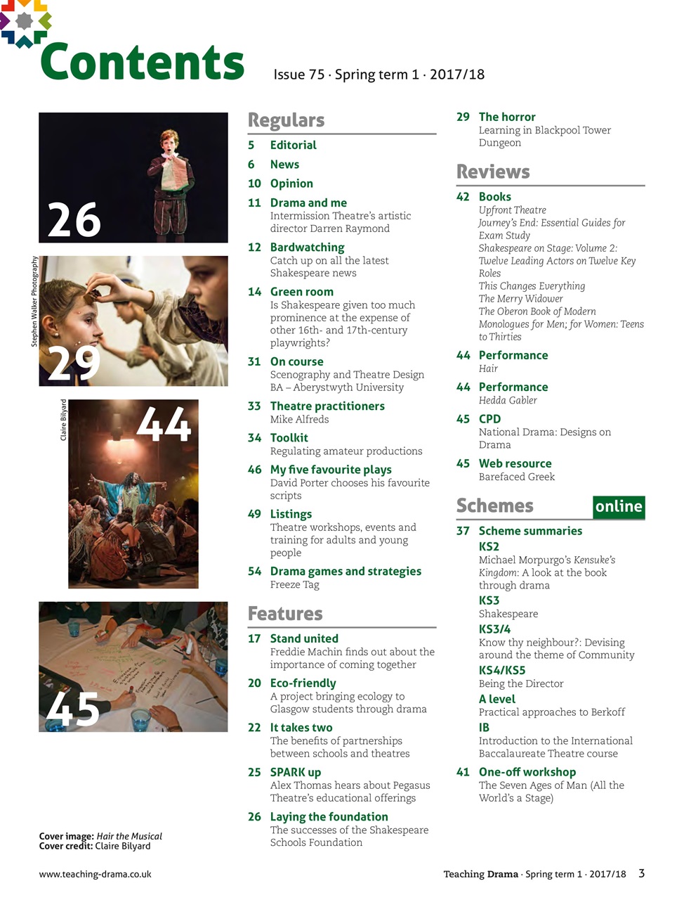 Drama and Theatre Preview Pages