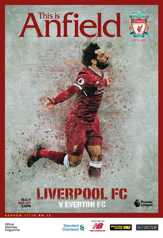 Liverpool FC Programmes issue vs Everton 17/18