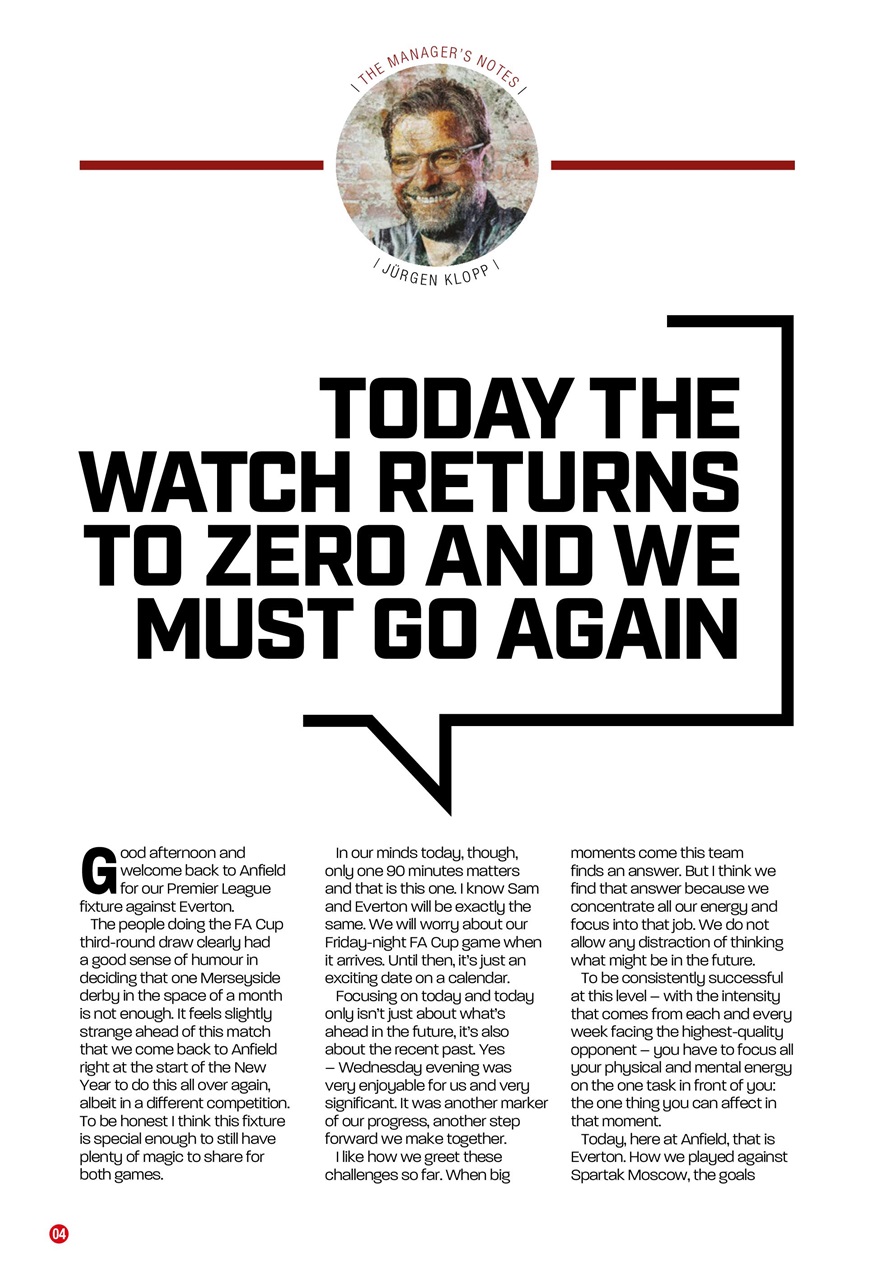 Liverpool FC Programmes Preview Pages