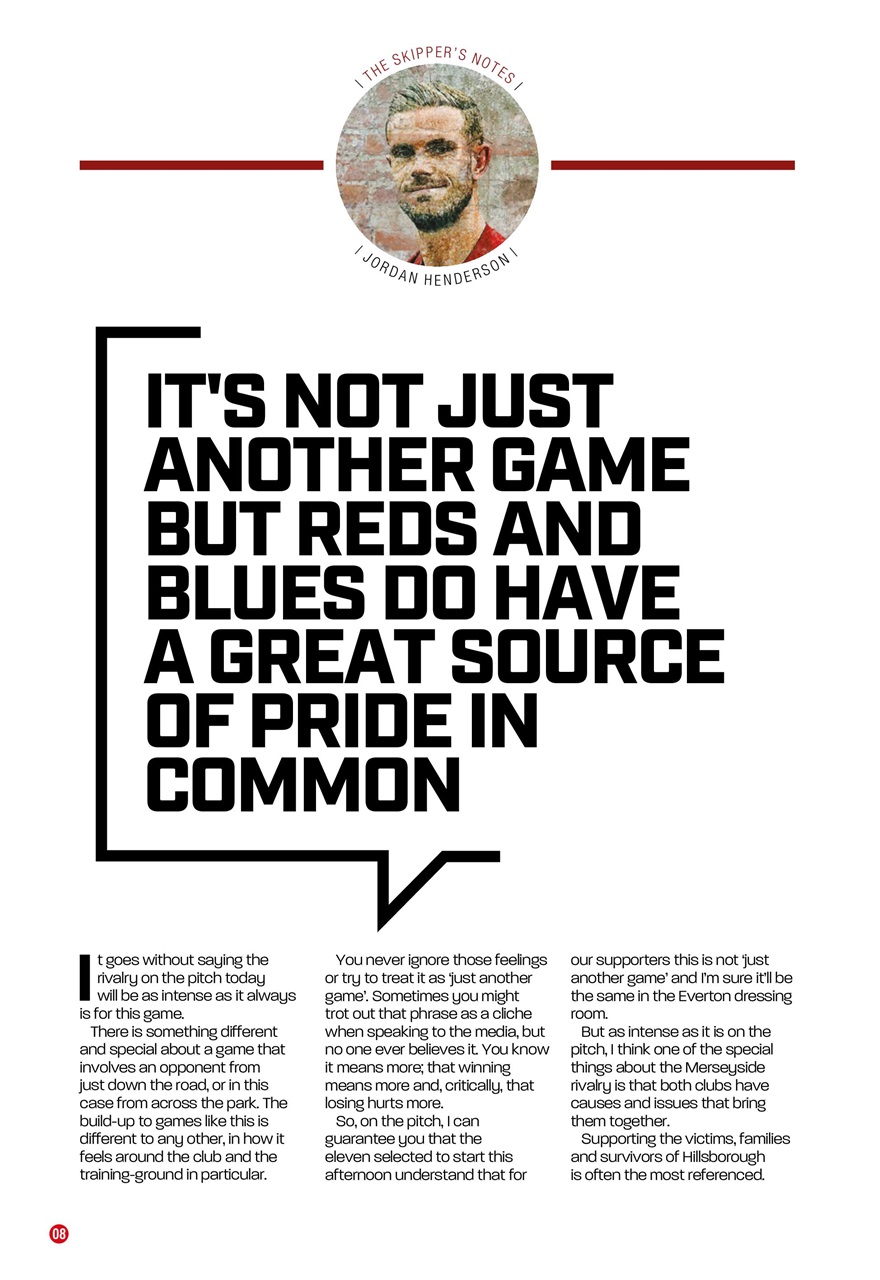 Liverpool FC Programmes Preview Pages