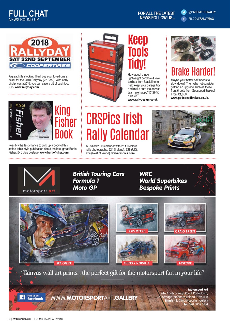 Pacenotes Rally magazine Preview Pages