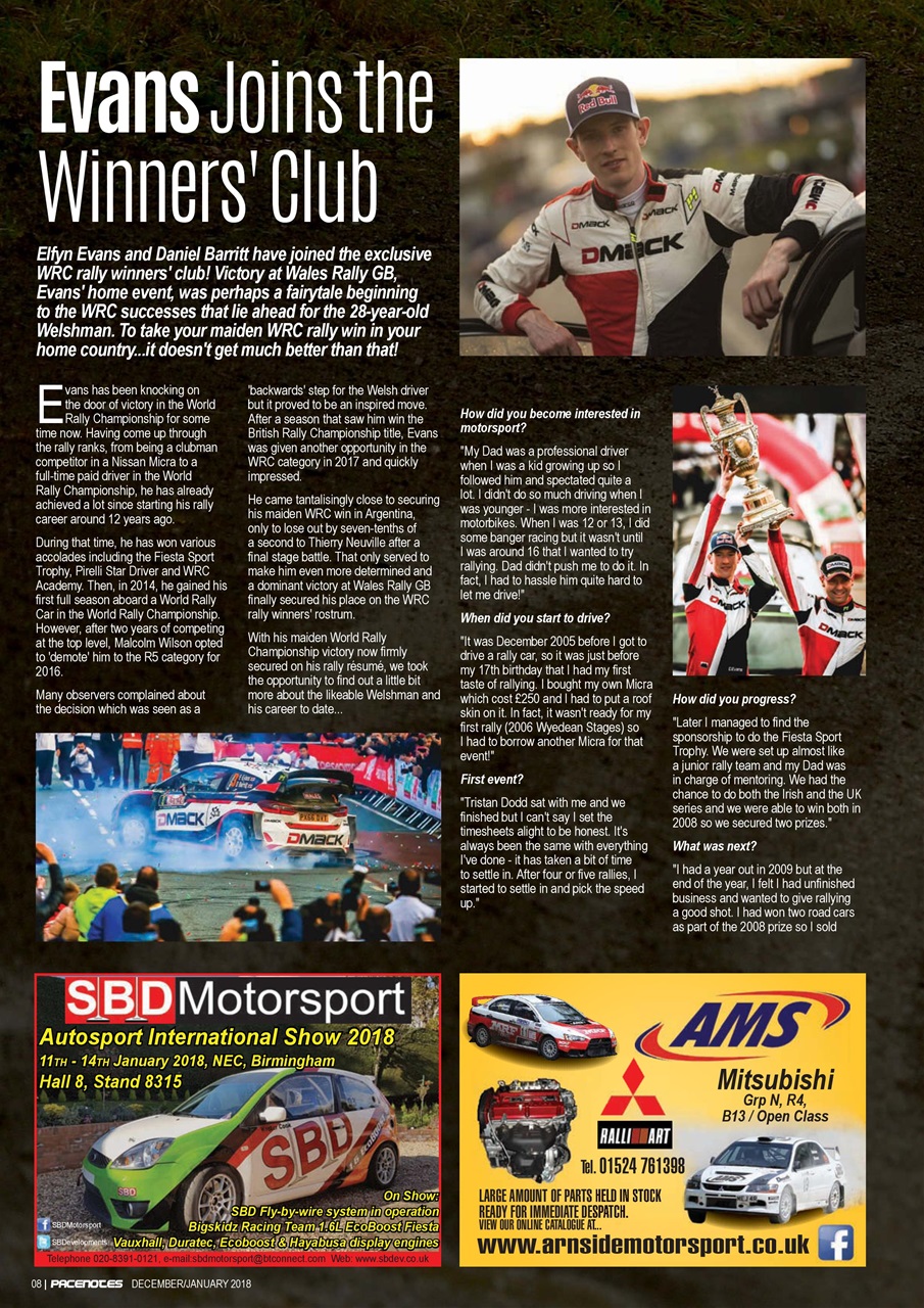Pacenotes Rally magazine Preview Pages