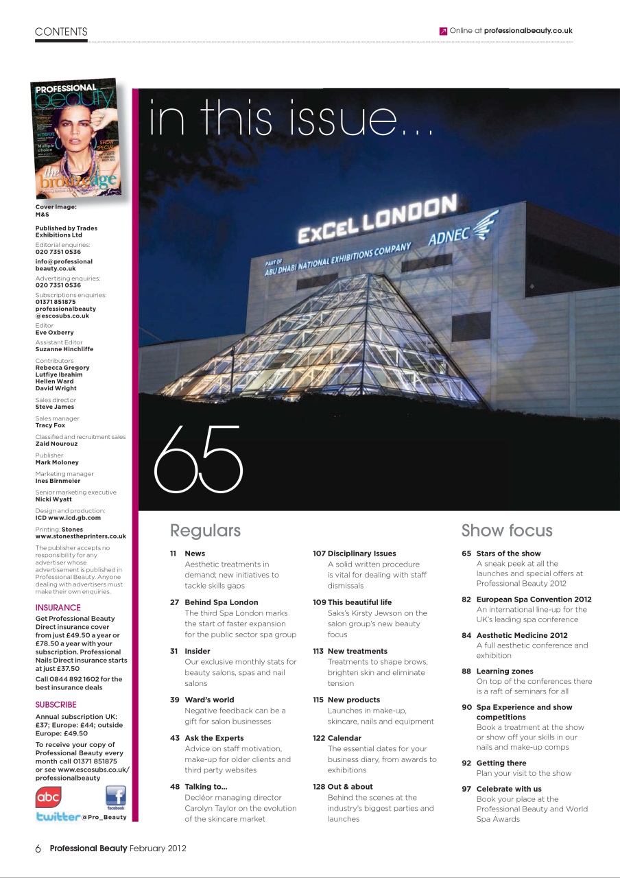 Professional Beauty Preview Pages