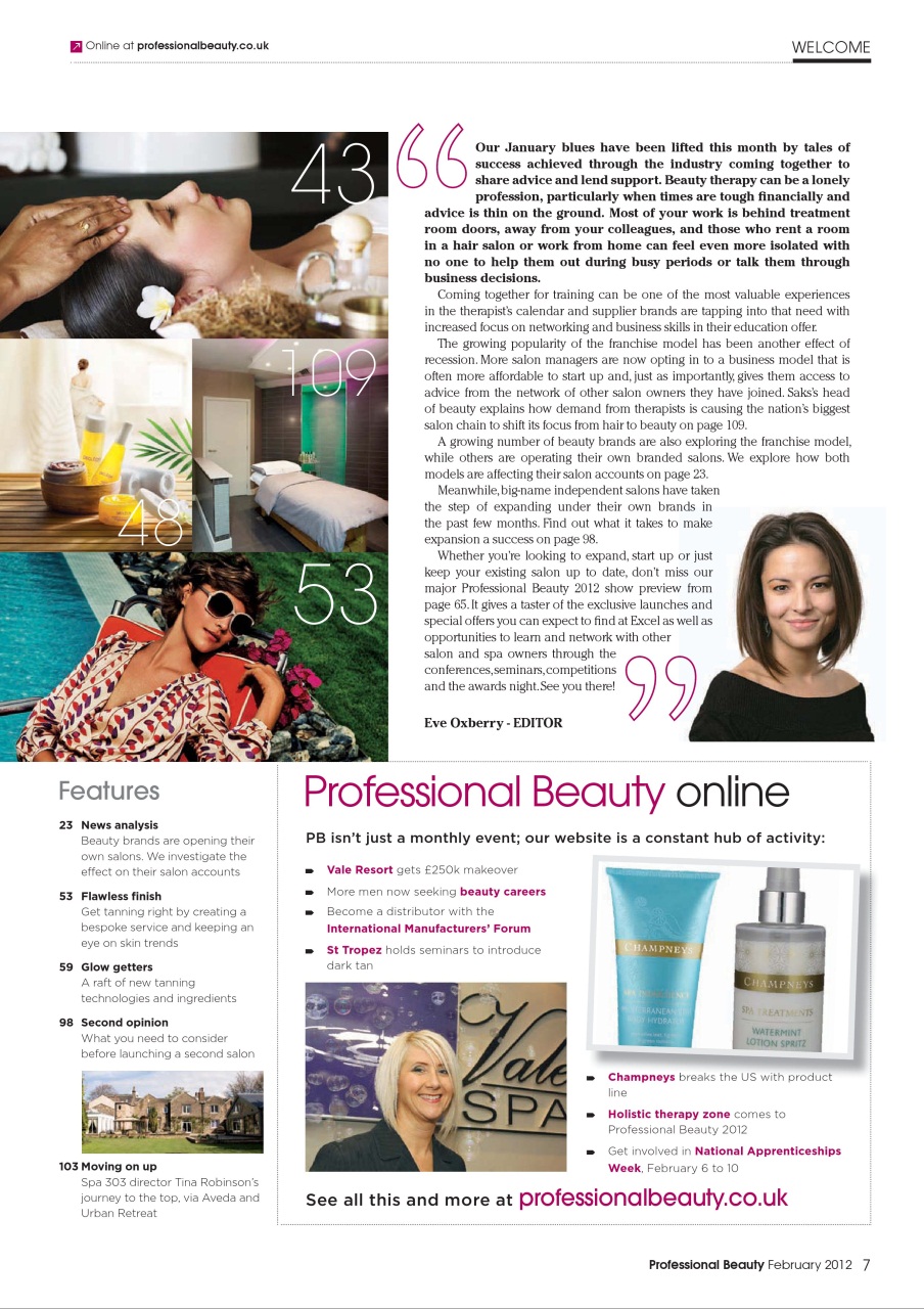 Professional Beauty Preview Pages