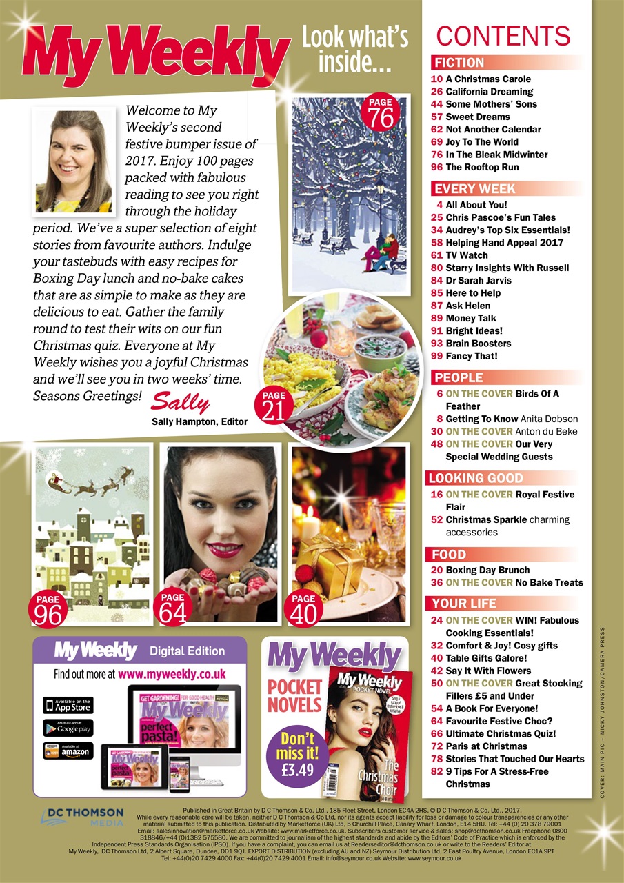 My Weekly Preview Pages