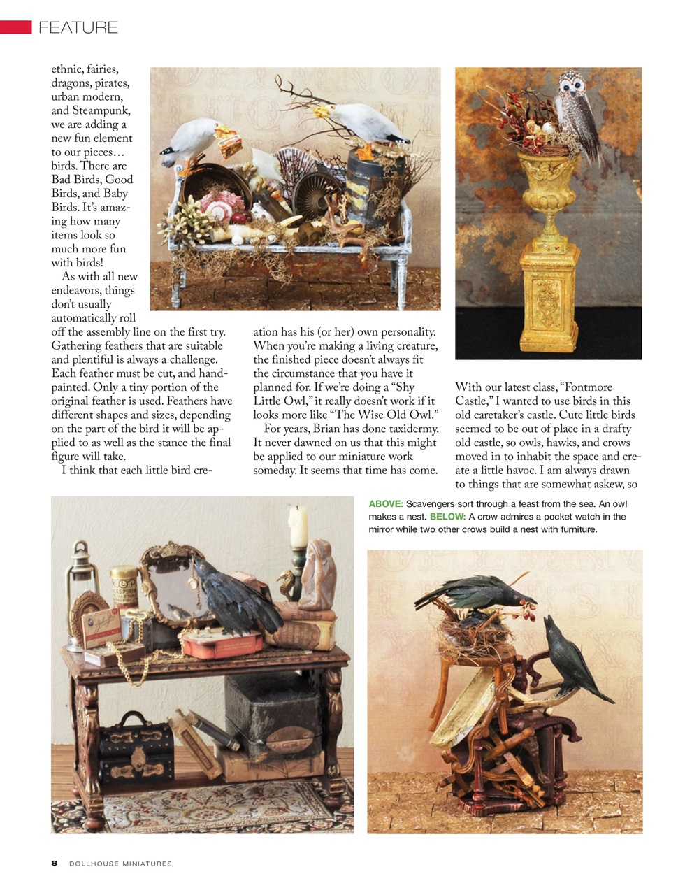 Dollhouse Miniatures Preview Pages