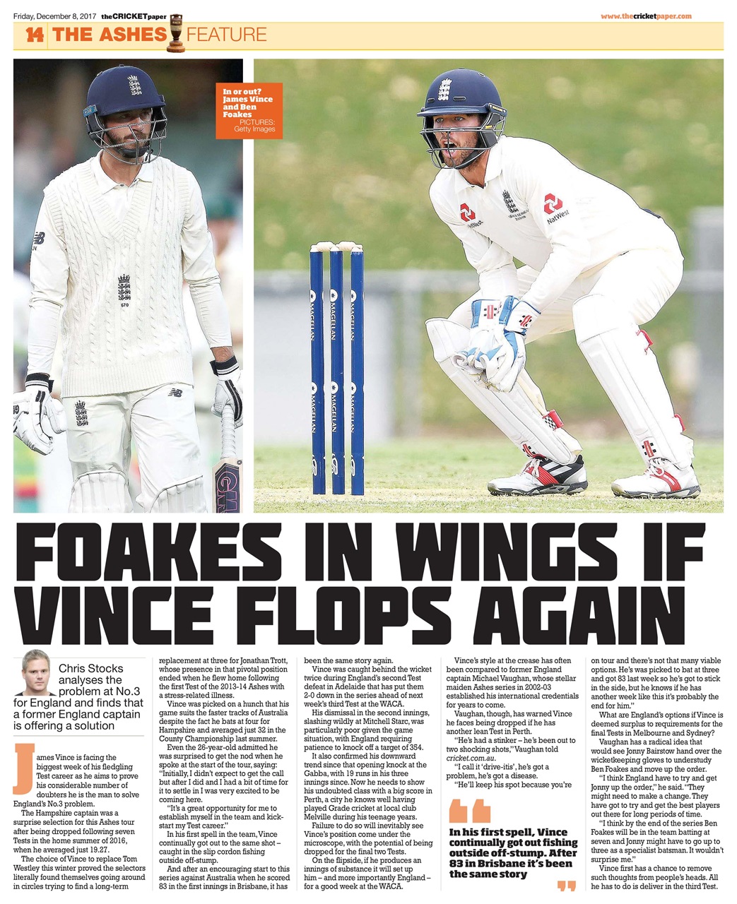 The Cricket Paper Preview Pages