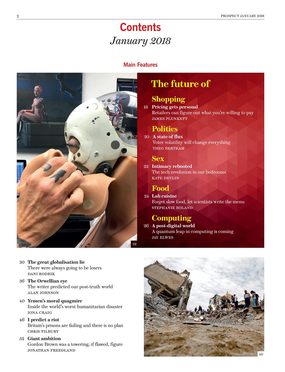 Prospect Magazine Preview Pages