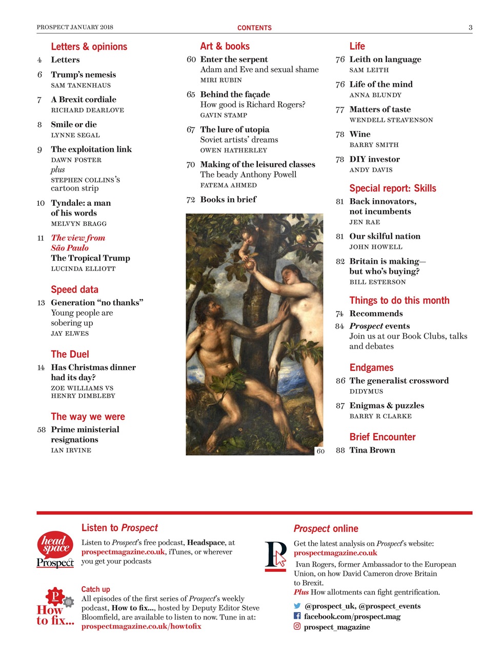 Prospect Magazine Preview Pages