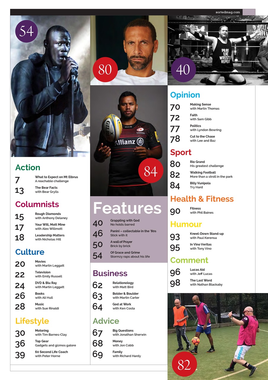 Sorted Magazine – The men's mag with morals Preview Pages