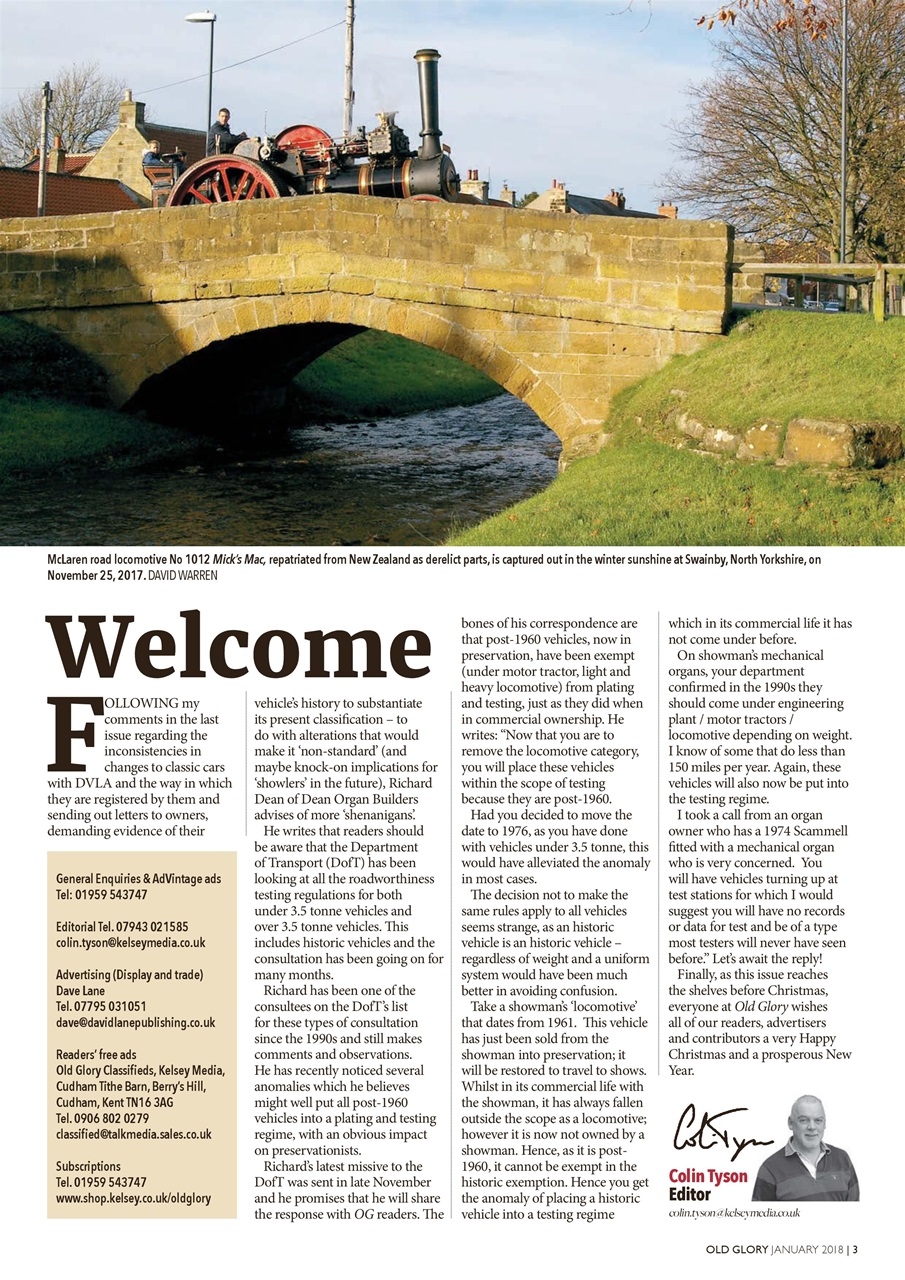 Old Glory Magazine Preview Pages