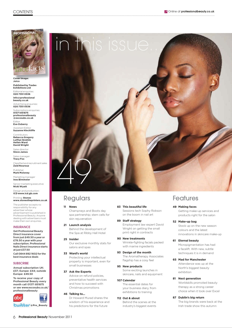 Professional Beauty Preview Pages