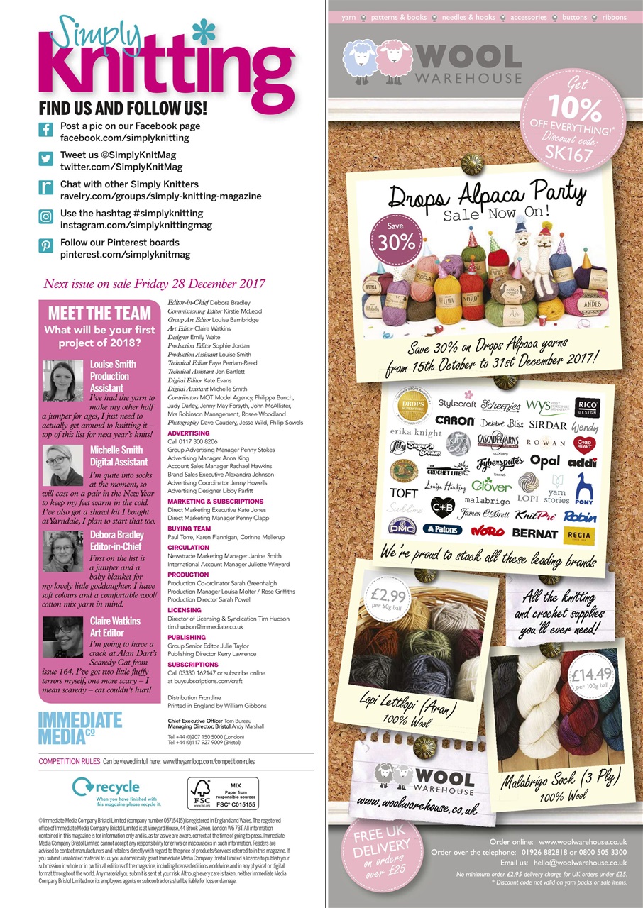 Simply Knitting Preview Pages