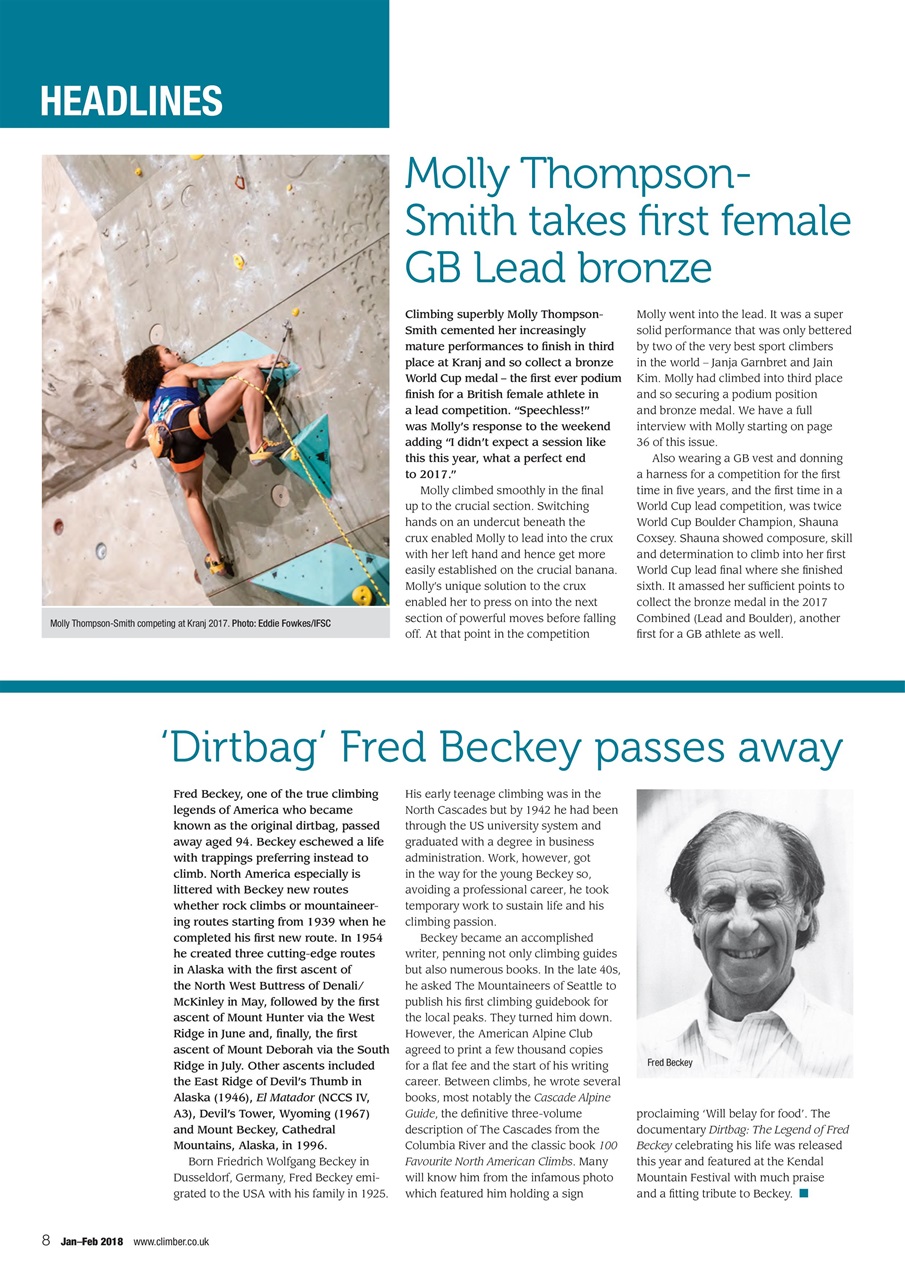 Climber Preview Pages