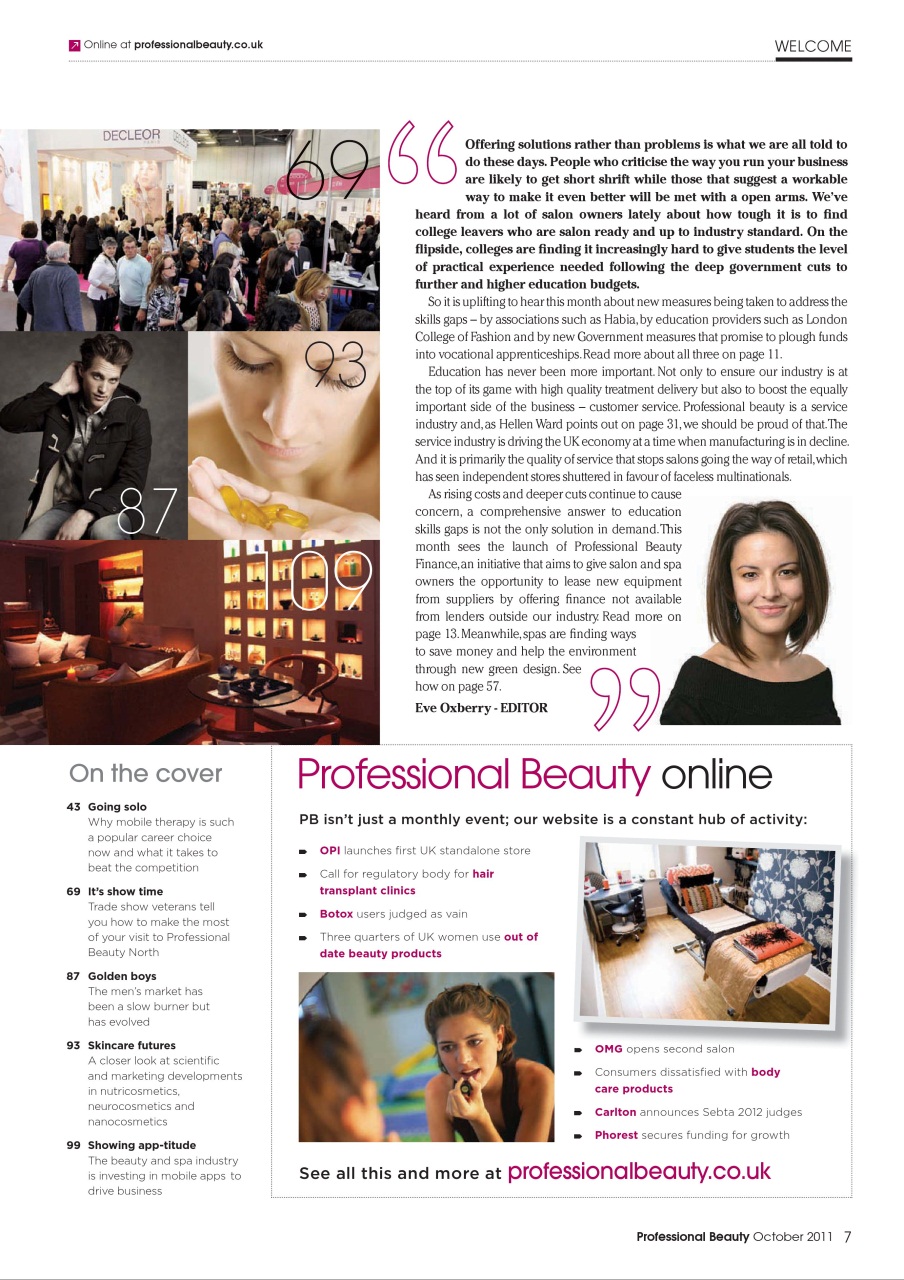 Professional Beauty Preview Pages
